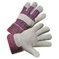 Anchor Brand Anchor Brand 101-2000 Leather Palm Work Gloves; Gray; Blue And White; 12 Pairs YYAZ-ANR2000